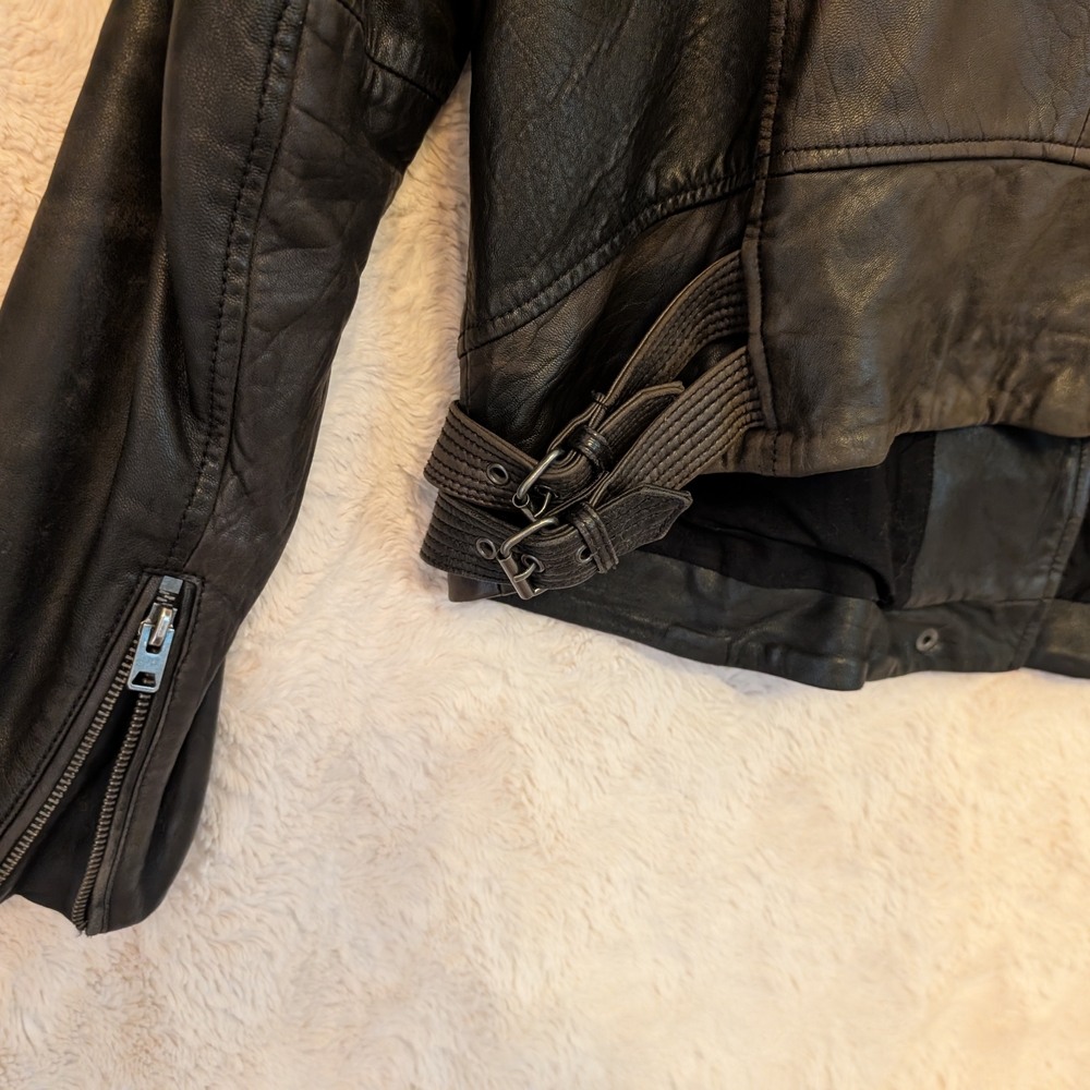 Lucky Brand Black Leather Jacket - Picture 7 of 7